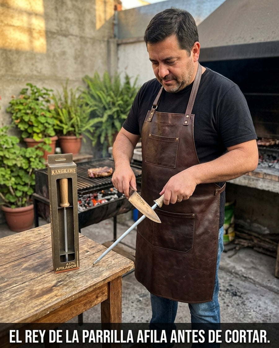 Chaira Astil Kangkawe Afilador De Cuchillos Asado Parrilla