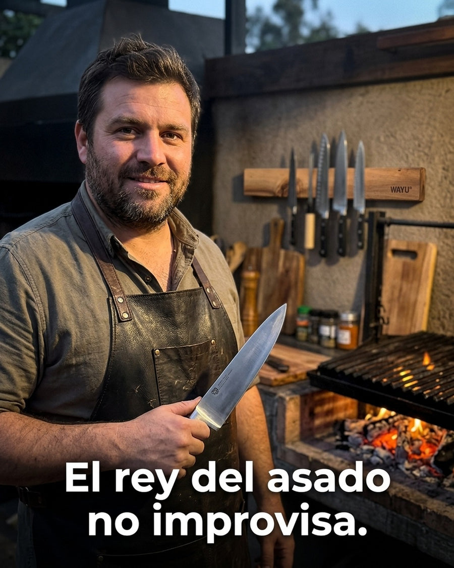 Barra Magnética Wayu Cuchillos Cocina Asado Bbq