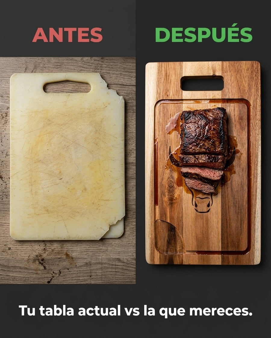 Tabla De Cortar Picar Carne 45cm Wayu + Grabado Personalizado