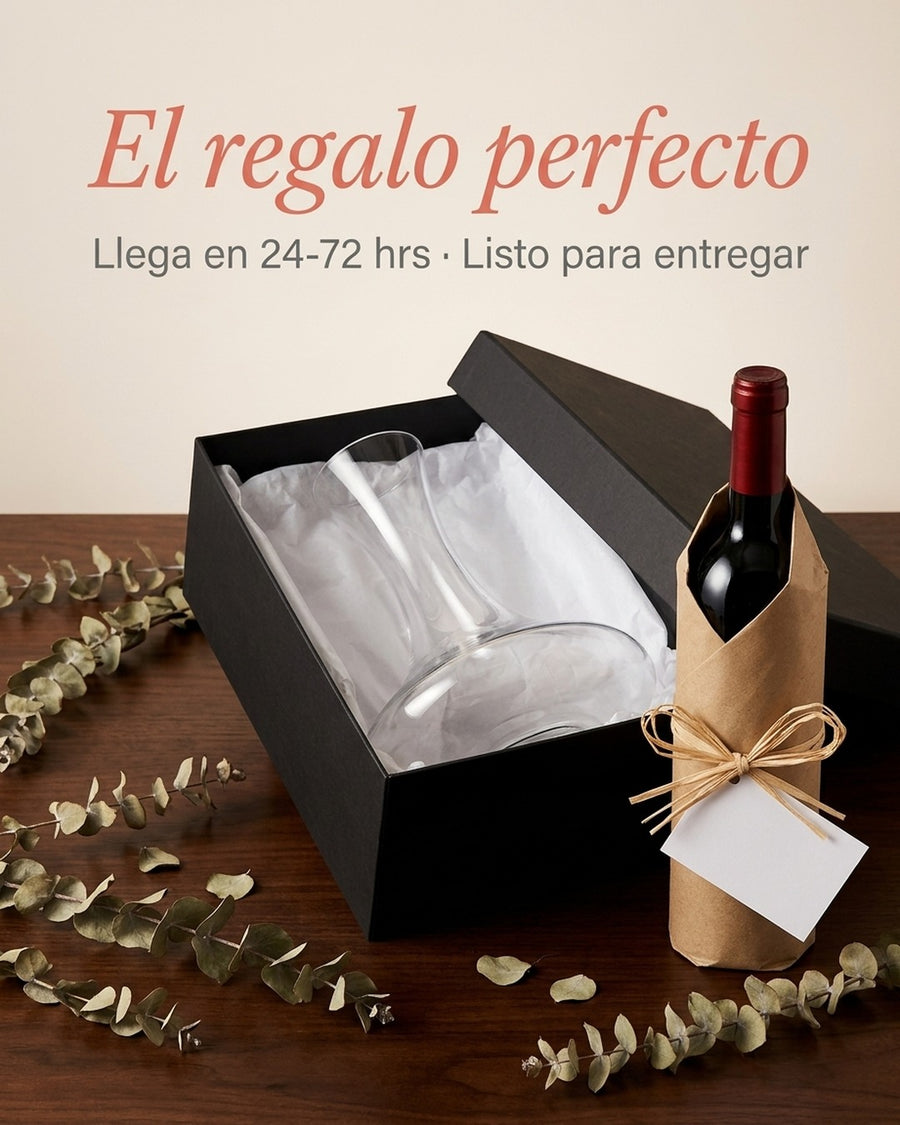 Decantador Aireador Vino 1,7 Litros Wayu Cristal Premium