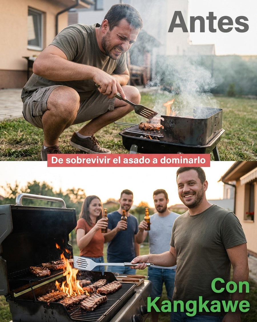Espátula Parrillera Pro Xl Kangkawe Parrilla Cocina Premium