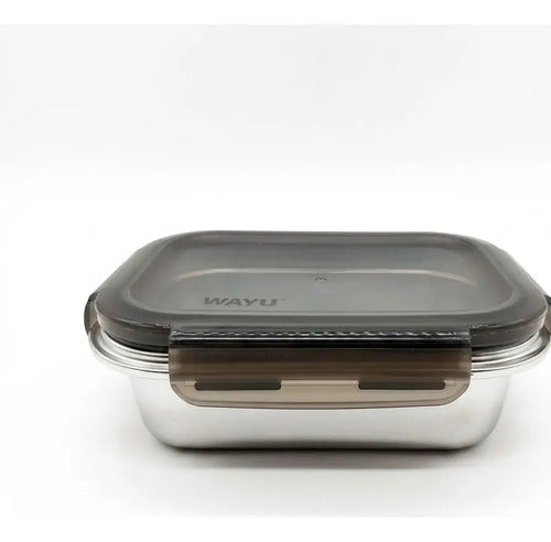 Contenedor Hermético Wayu Acero Microsafe 1.3 Lt Premium