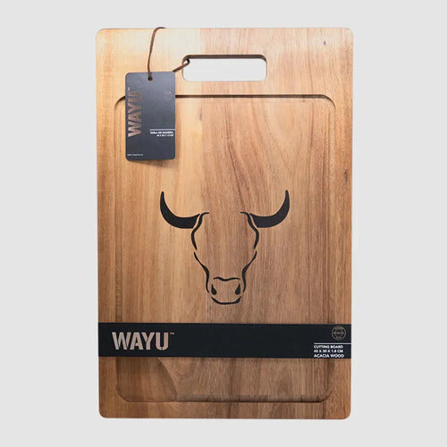 Tabla De Cortar Picar Carne 45cm Wayu + Grabado Personalizado