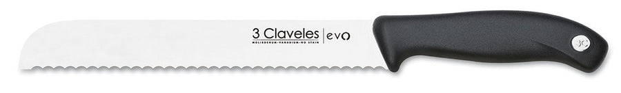 Cuchillo Panero Evo 20cm 3 Claveles 1358 Negro + Grabado Personalizado