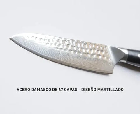 Cuchillo Acero Damasco Multiuso + Grabado Láser