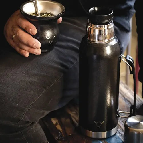 Termo Wayu Premiun De 1 Litro Agua Caliente Libre Bpa Mate + Grabado Personalizado