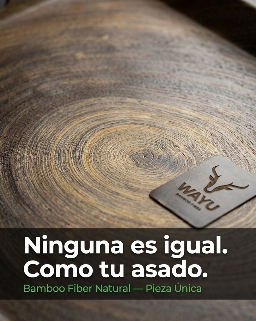 Bandeja Bamboo Wayu 46x31cm Asado Parrilla Cocina Quincho