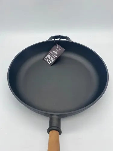 Sartén Hierro Fundido 28cm Wayu Parrilla Asado Bbq Cocina