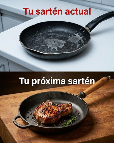 Sarten Hierro Fundido 20cm Wayu Fierro Profesional Cocina