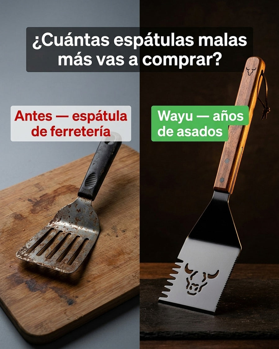 Espátula Wayu Asado Parrilla Bbq Barbacoa Cocina Quincho