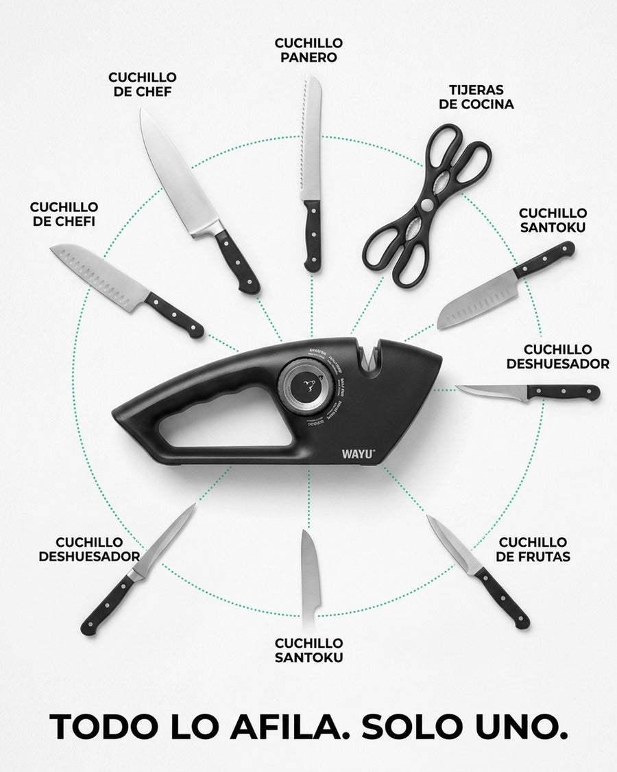 Afilador De Cuchillos Wayu 5 En 1 Manual