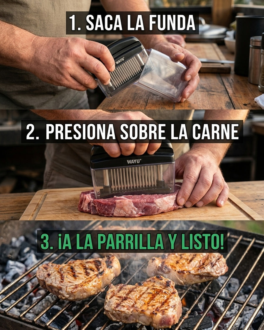 Ablandador De Carne Wayu Premium Asado Cocina Parrilla Bbq