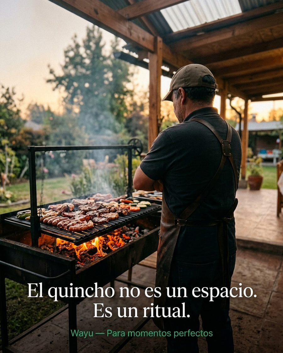 Cuadro Bar Metálico Wayu 25x25 Mi Quincho Parrilla Bbq