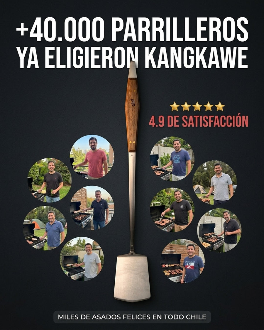 Espátula Parrillera Pro Xl Kangkawe Parrilla Cocina Premium