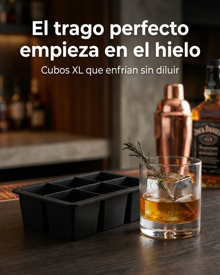 Cubetera 6 Cubos De Hielo Wayu Hielo Grande Premium Tragos