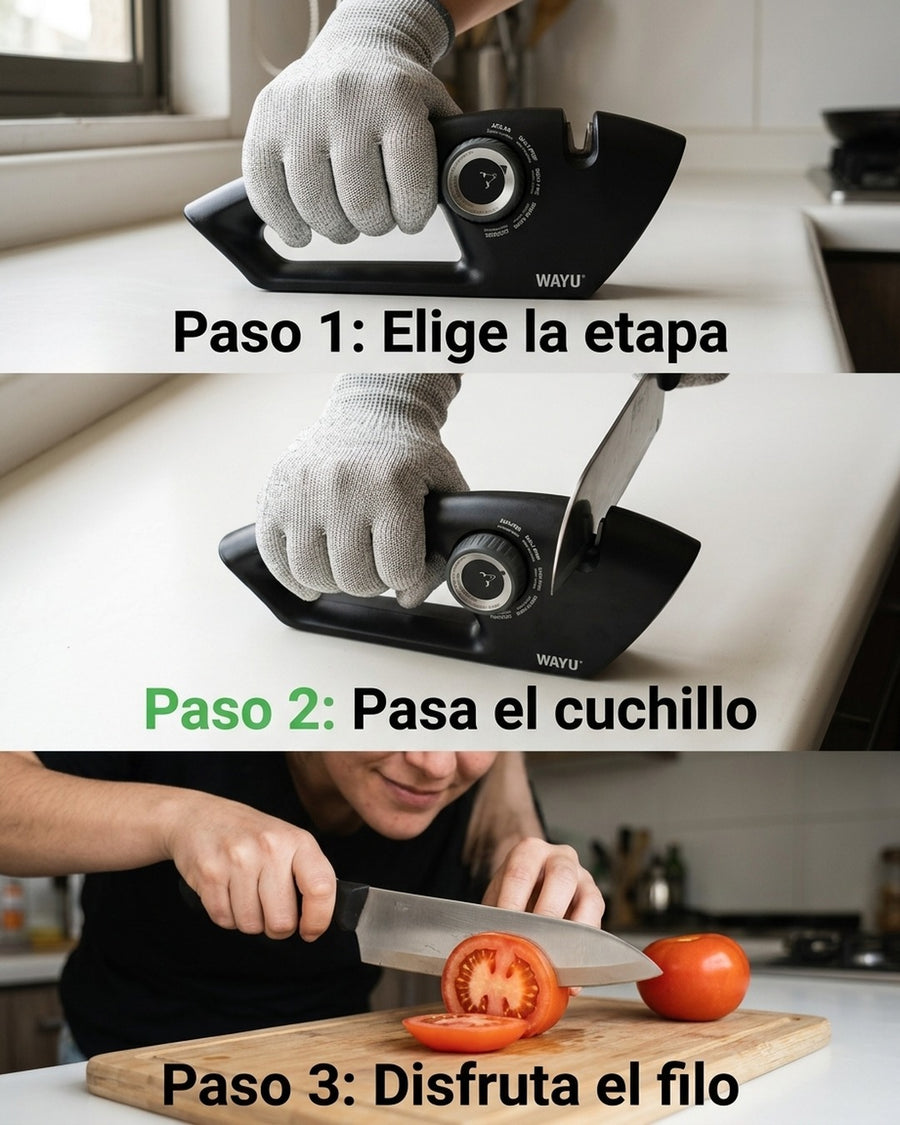 Afilador De Cuchillos Wayu 5 En 1 Manual