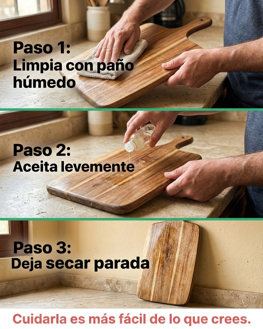 Tabla De Cortar Picar Carne 45cm Wayu + Grabado Personalizado