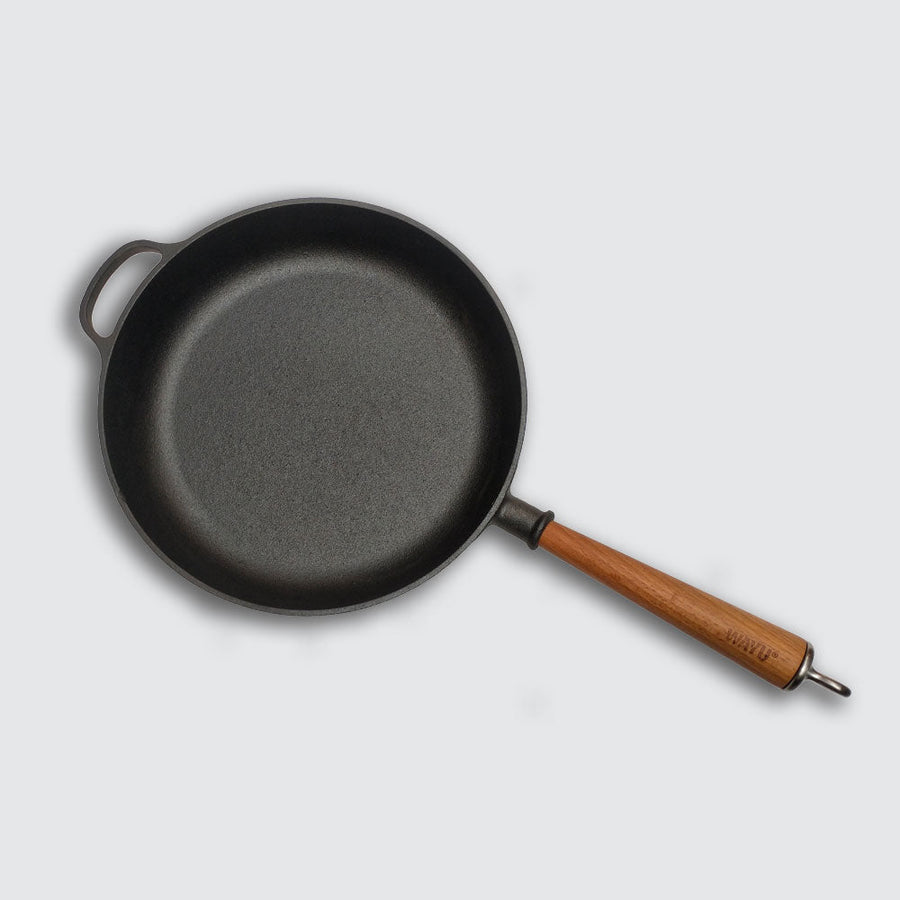Sartén Hierro Fundido 28cm Wayu Parrilla Asado Bbq Cocina