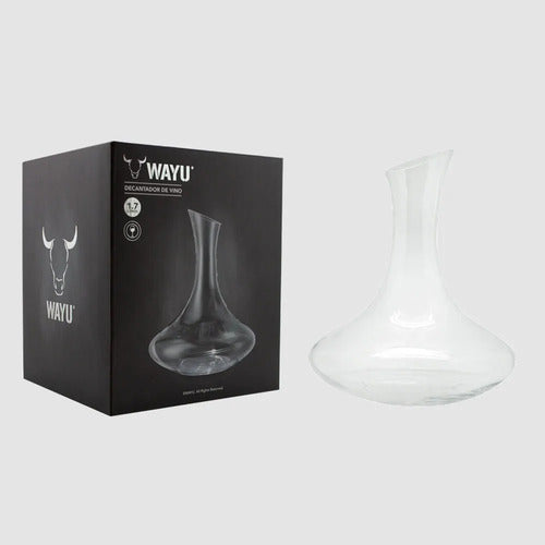 Decantador Aireador Vino 1,7 Litros Wayu Cristal Premium