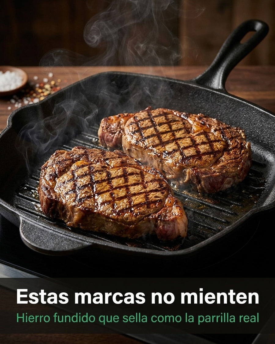 Sarten Cuadrado Asado Parrilla Cocina 26x26cm
