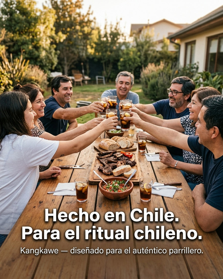 Set 4 Cuchillos Kangkawe Premium Parrilla Cocina Asado Bbq + Grabado Personalizado