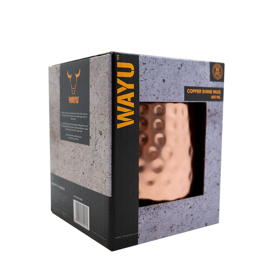 Set De 2 Mugs De Cobre Wayu Shine Tragos Moscow Mule Mojito + Grabado Personalizado