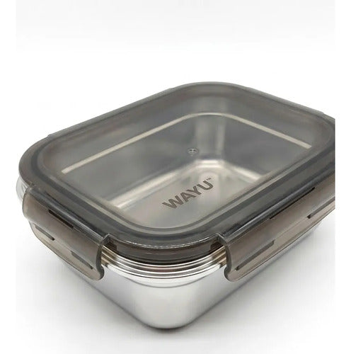 Contenedor Hermético Wayu Acero Microsafe 1.3 Lt Premium