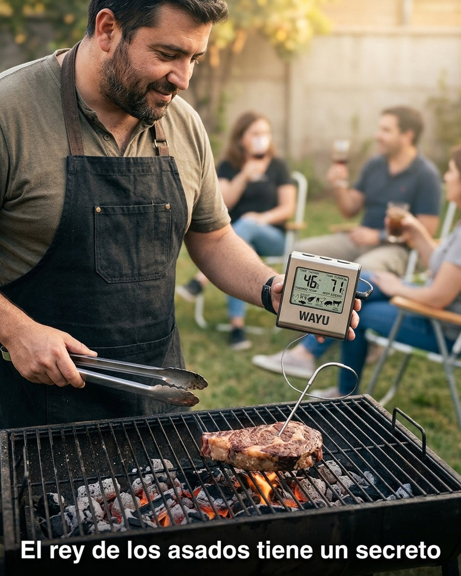 Termómetro Digital Para Carnes Wayu Asado Parrilla Ahumado