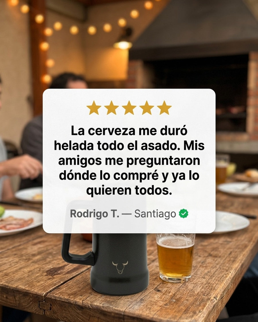 Vaso Acero Inoxidable Wayu 750 Ml Beer Mug Cerveza Bar + Grabado Personalizado