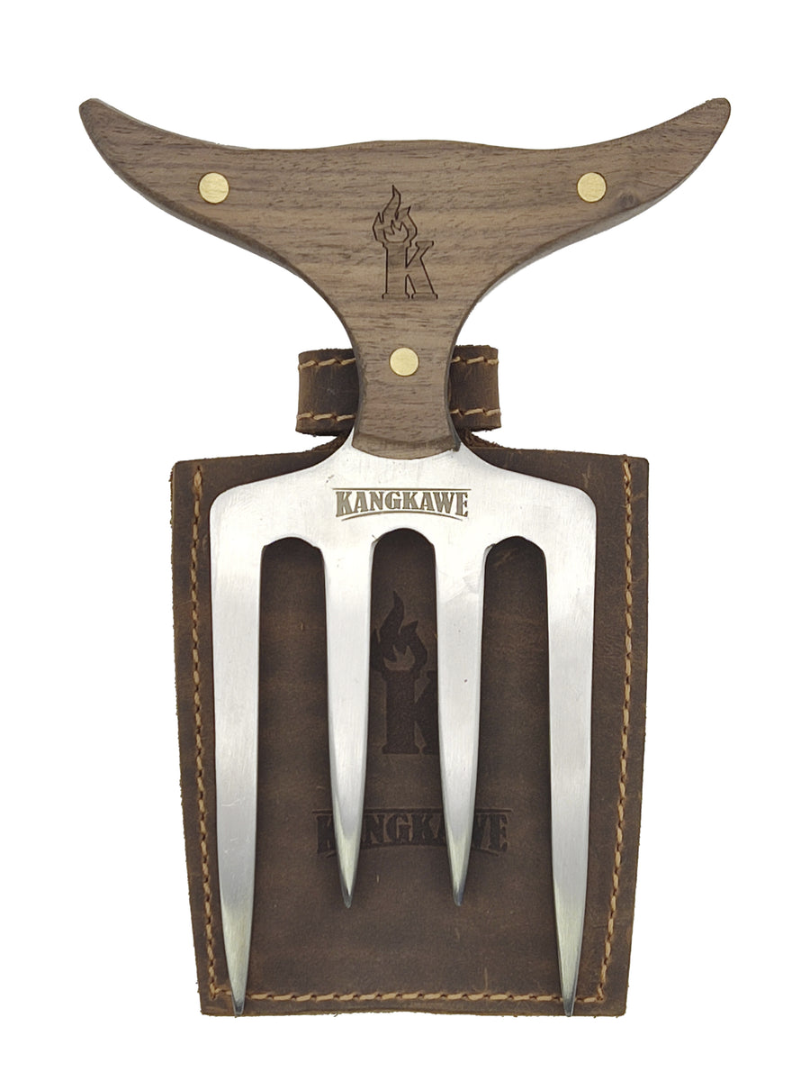 Garra de Oso Búfalo Premium Kangkawe con Funda de Cuero + Grabado Láser