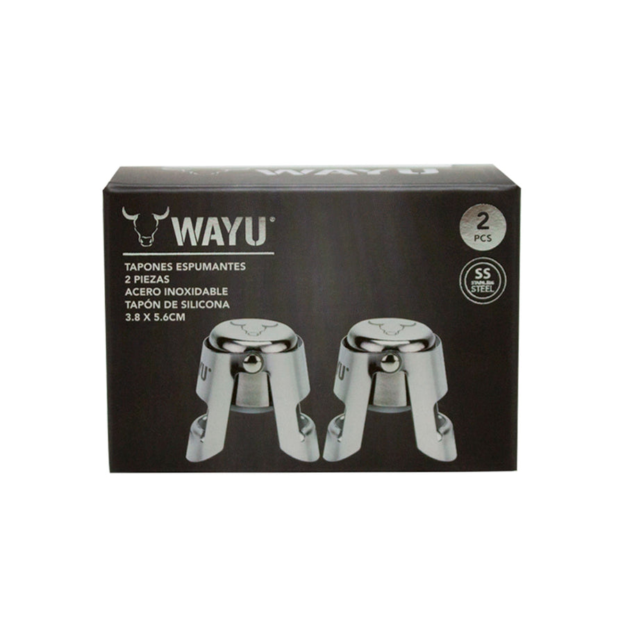 Set Sellador Tapon Espumante Champaña Wayu Tragos Premium