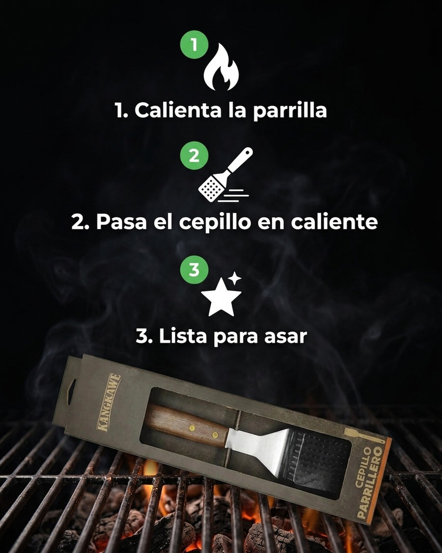Cepillo Limpia Parrilla Kangkawe Xl Limpiador De Asado
