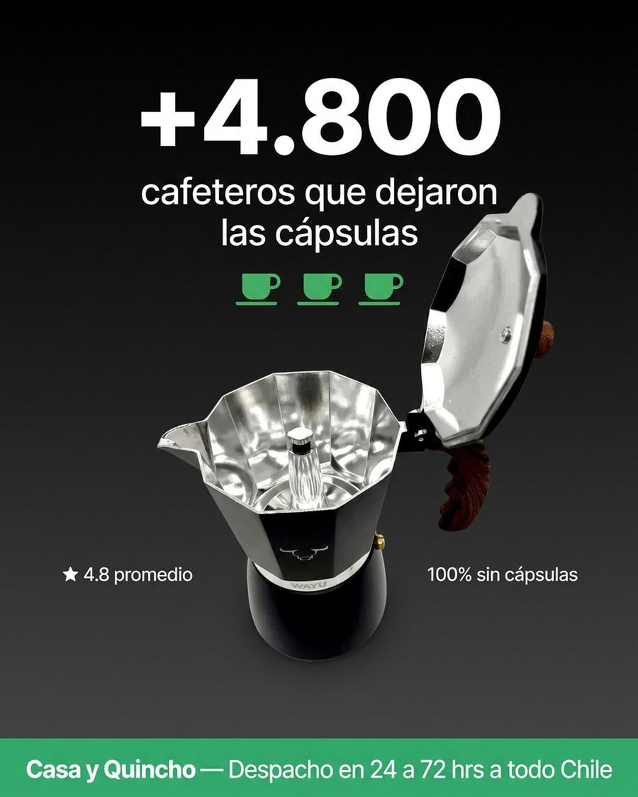Cafetera Italiana Wayu 450ml