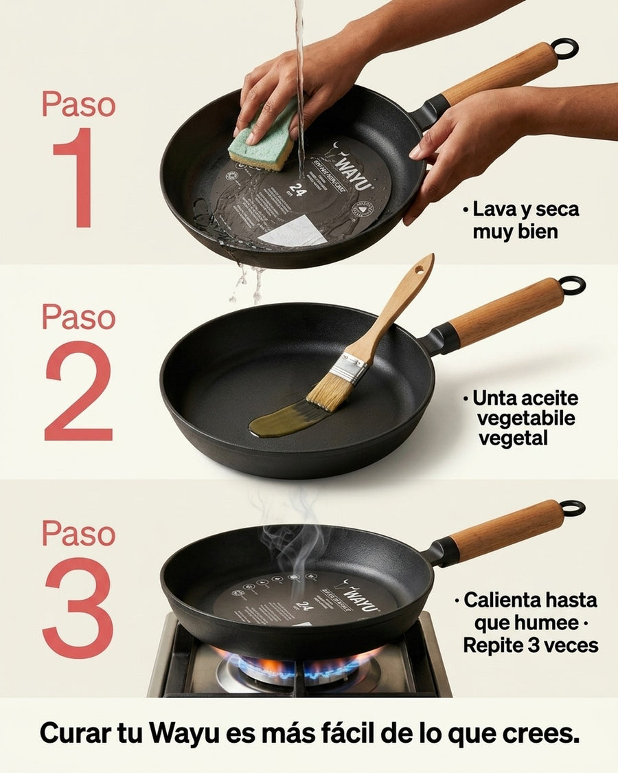 Sartén Wayu 24 Cm Redondo Hierro