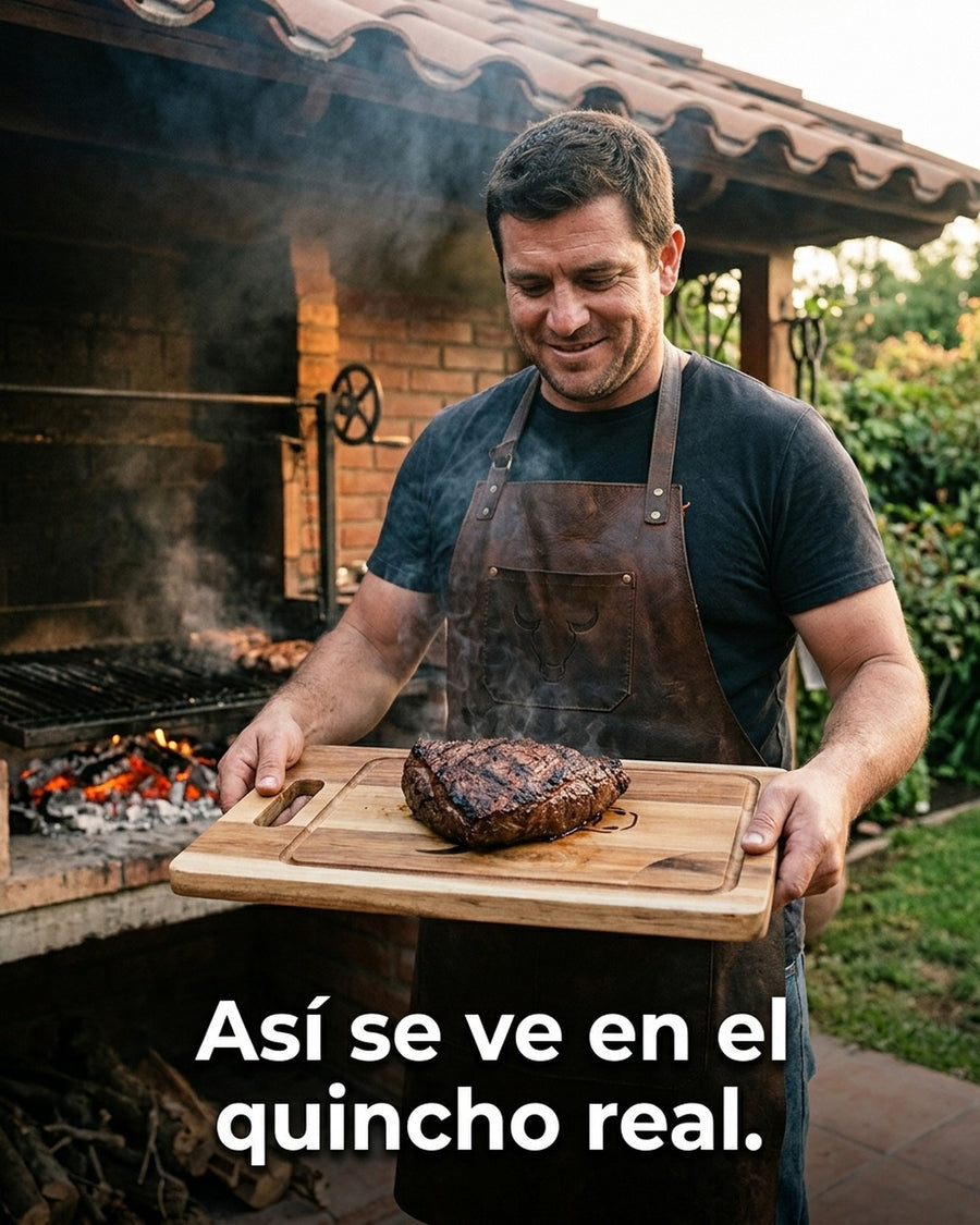 Tabla De Cortar Picar Carne 45cm Wayu + Grabado Personalizado