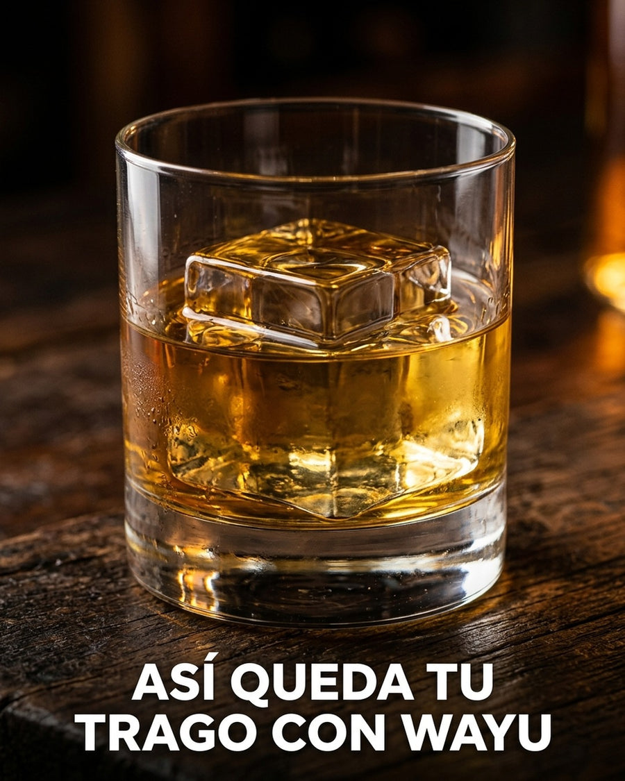 Cubetera 15 Cubos De Hielo Wayu Hielo Grande Premium Tragos