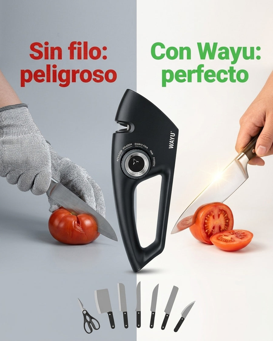 Afilador De Cuchillos Wayu 5 En 1 Manual