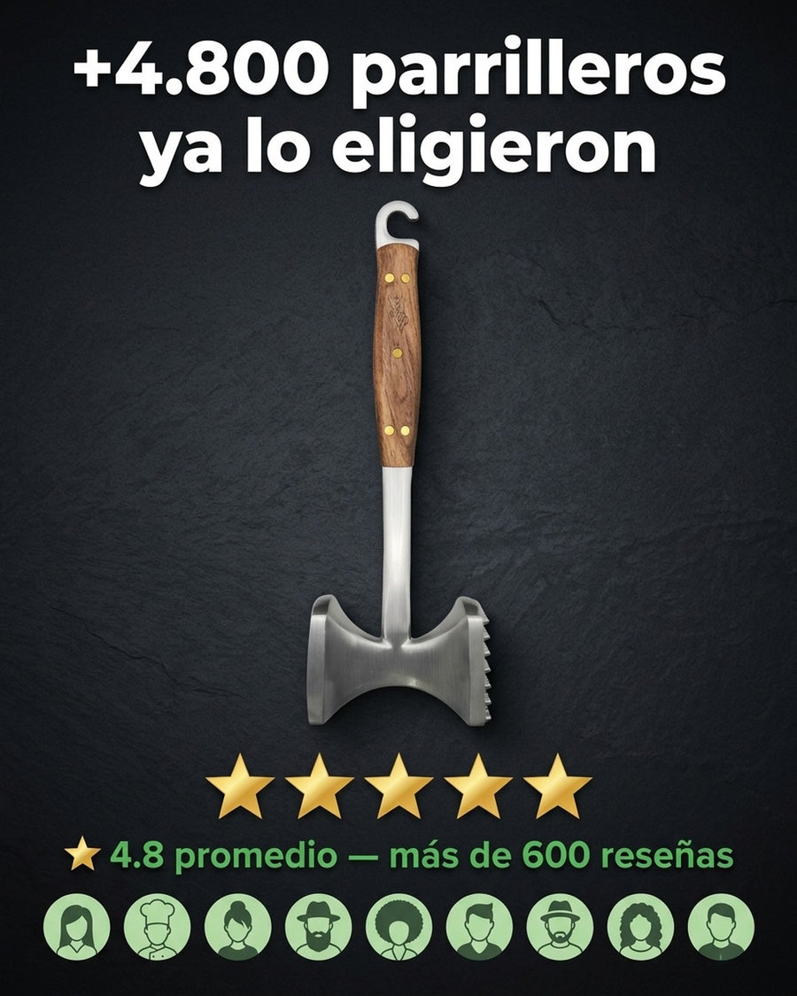 Martillo Ablandador Carne Parrillero Kangkawe