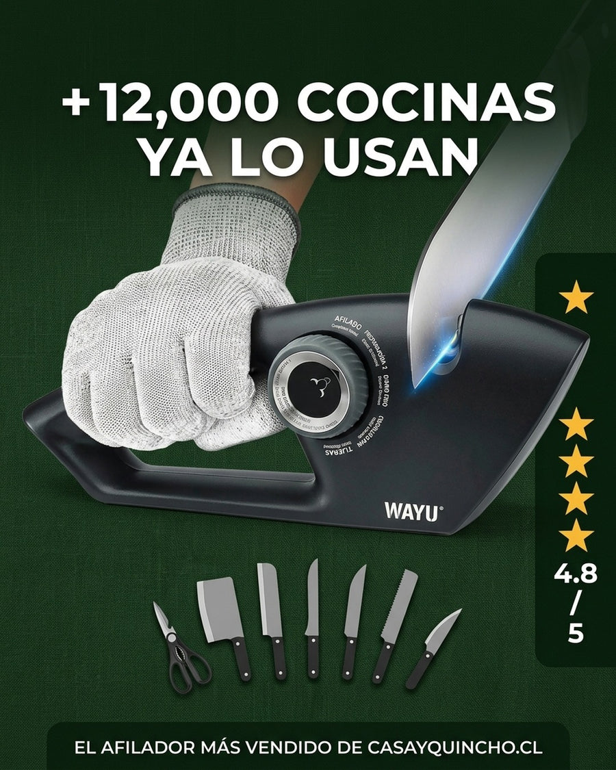 Afilador De Cuchillos Wayu 5 En 1 Manual