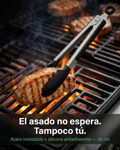 Pinzas Tenazas 30 Cm Cocina Multiuso
