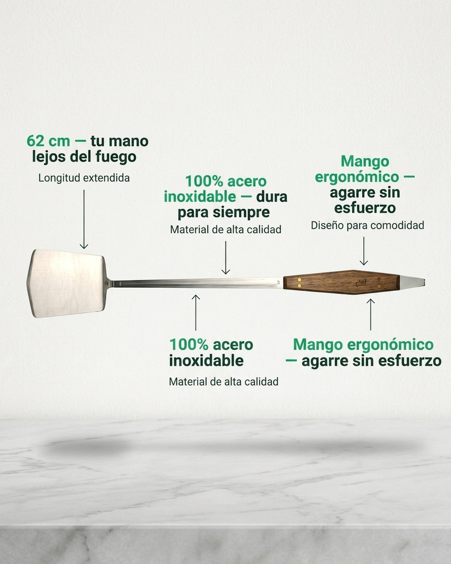 Espátula Parrillera Pro Xl Kangkawe Parrilla Cocina Premium