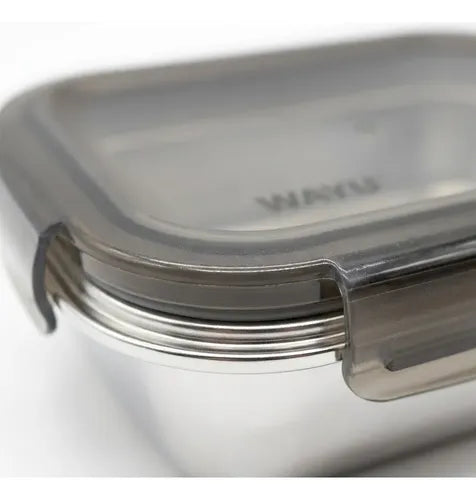 Contenedor Hermético Wayu Acero Microsafe 1.3 Lt Premium