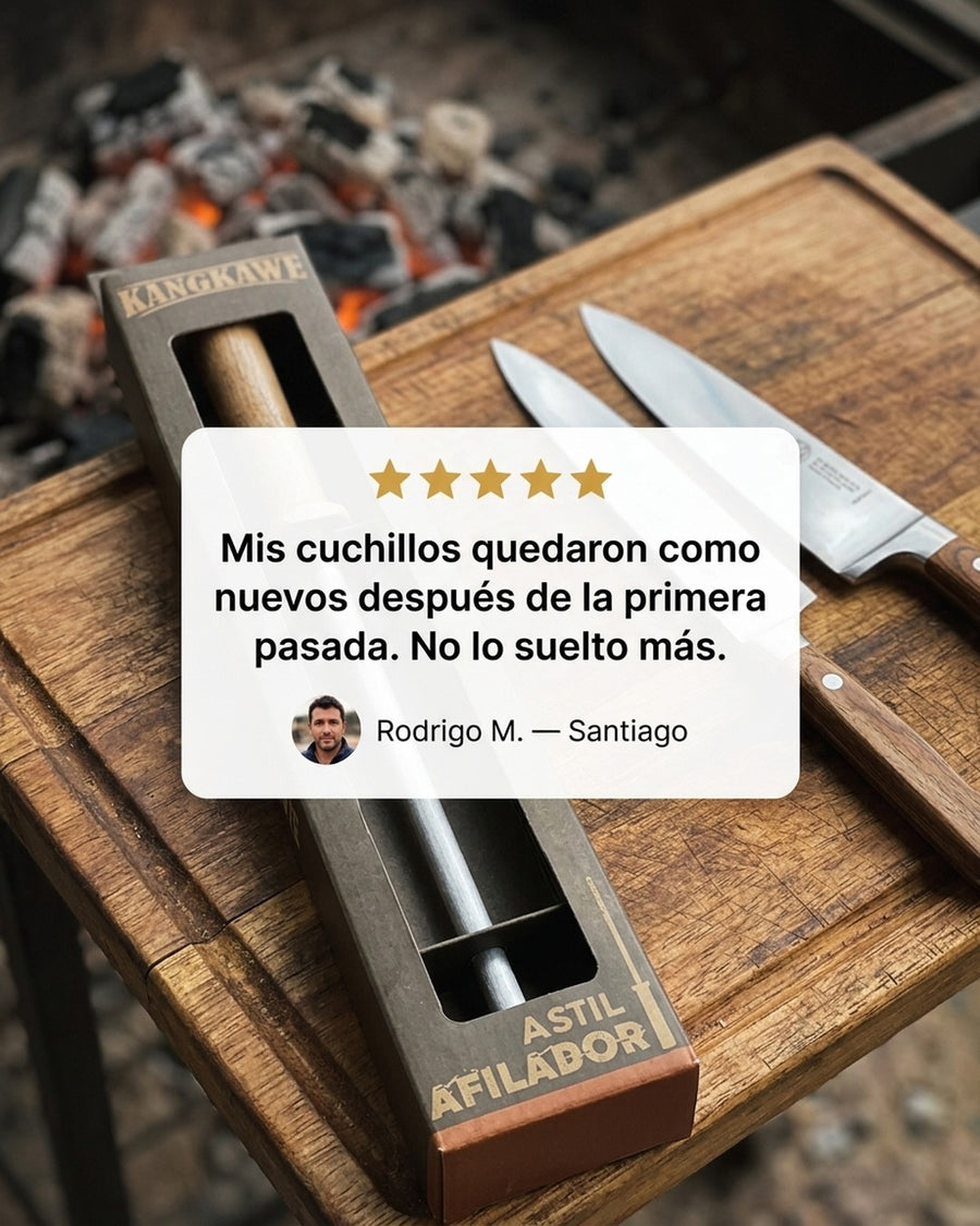 Chaira Astil Kangkawe Afilador De Cuchillos Asado Parrilla