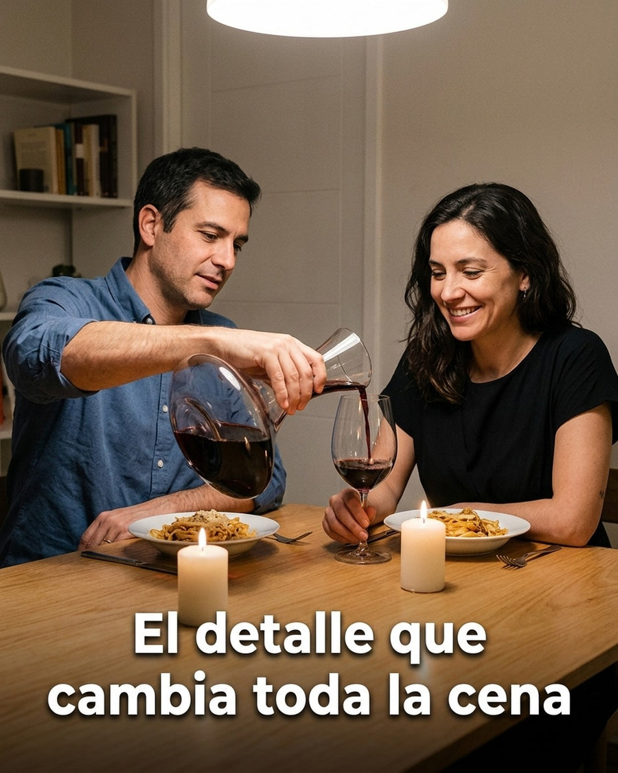 Decantador Aireador Vino 1,7 Litros Wayu Cristal Premium