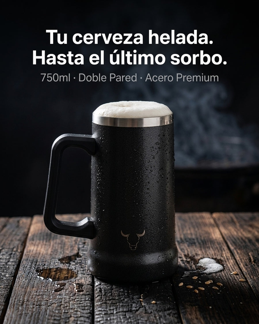 Vaso Acero Inoxidable Wayu 750 Ml Beer Mug Cerveza Bar + Grabado Personalizado