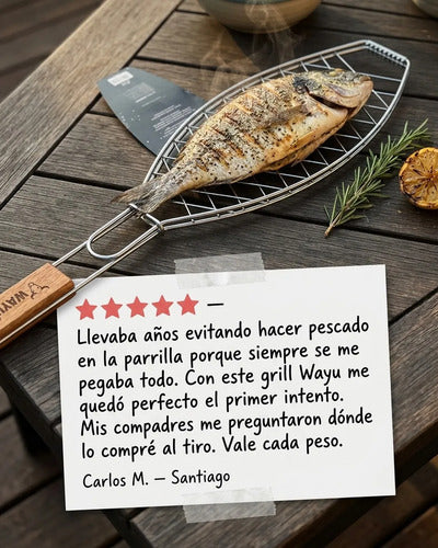 Grill Para Pescado Wayu Cocina Asado Parrilla Bbq