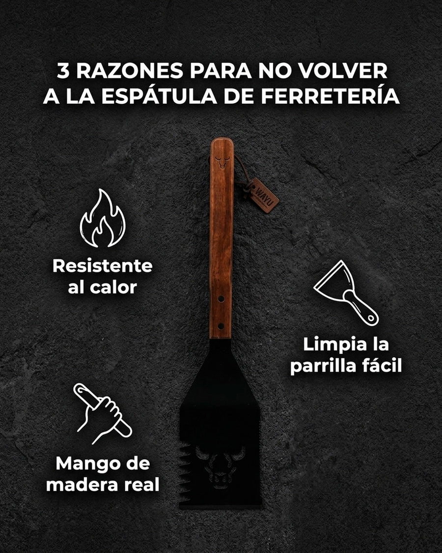 Espátula Wayu Asado Parrilla Bbq Barbacoa Cocina Quincho