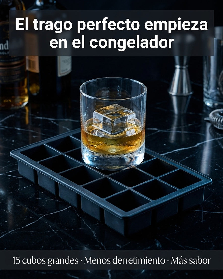 Cubetera 15 Cubos De Hielo Wayu Hielo Grande Premium Tragos