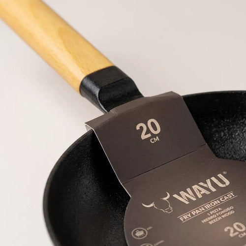 Sarten Hierro Fundido 20cm Wayu Fierro Profesional Cocina