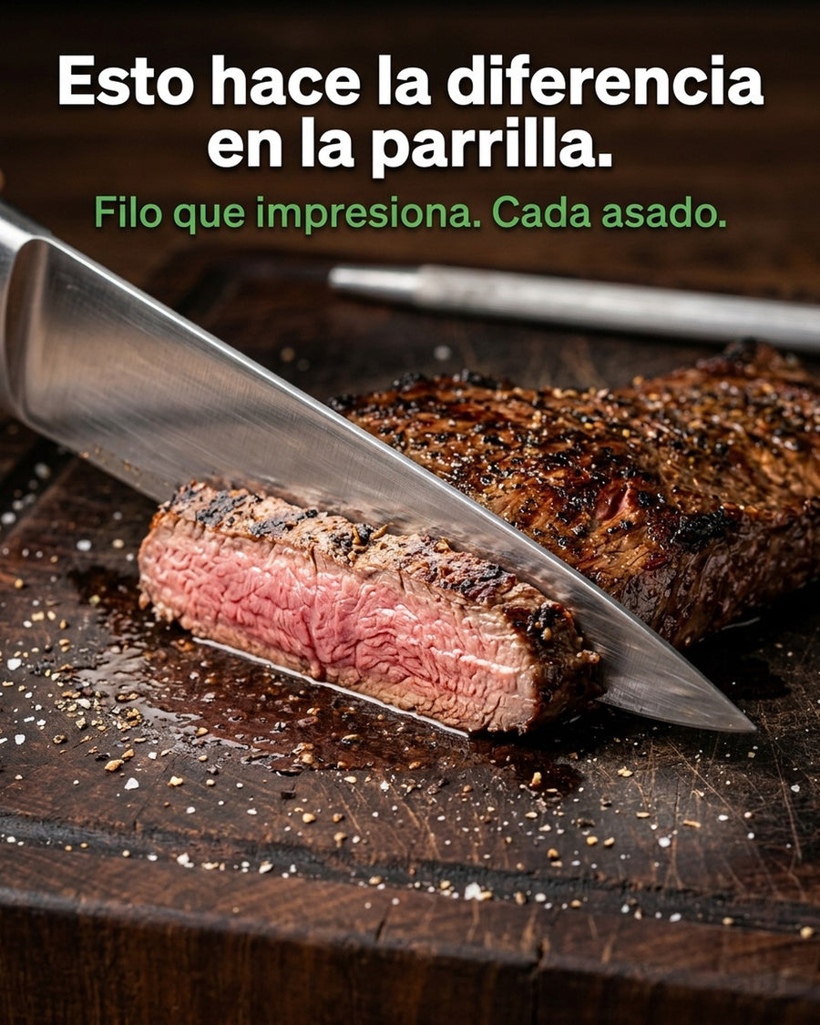 Chaira Astil Espada Afiladora Cuchillos Wayu Redonda Premium